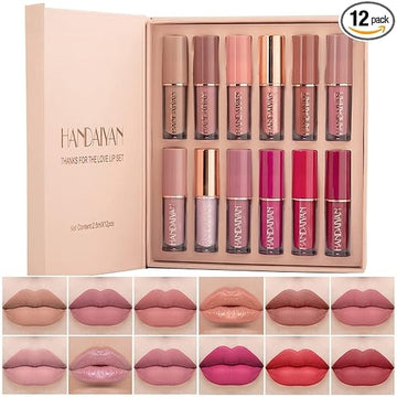 HANDAIYAN 12 pcs Matte Liquid Lipstick Box