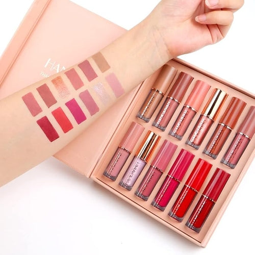 HANDAIYAN 12 pcs Matte Liquid Lipstick Box