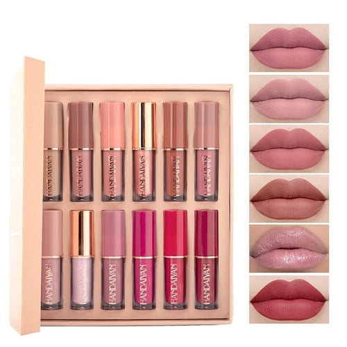 HANDAIYAN 12 pcs Matte Liquid Lipstick Box