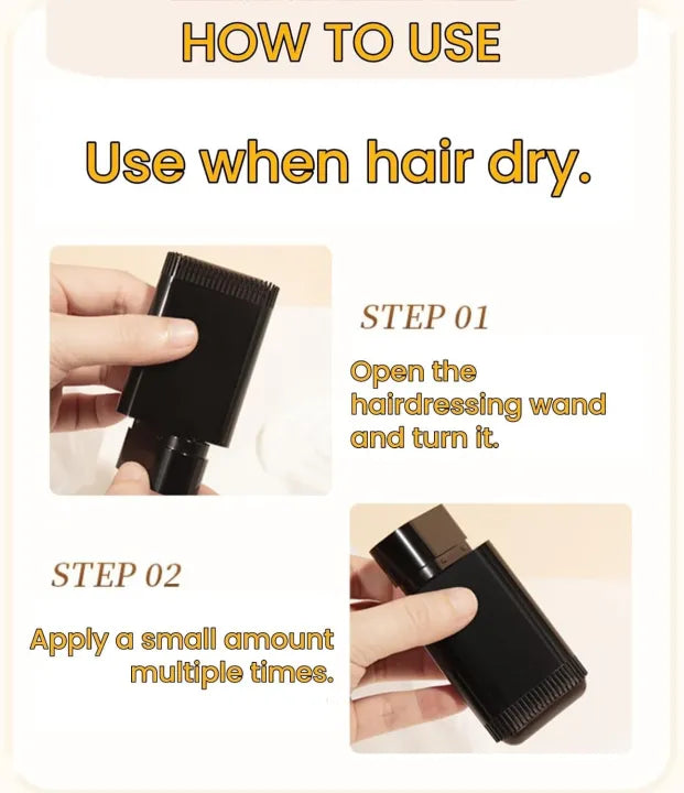 2-in-1 Hair Color Stick & Comb, Waterproof Hair Dye Comb